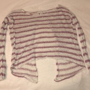 Open back sweater